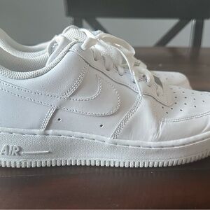 Nike White Low-Top Leather Sneakers